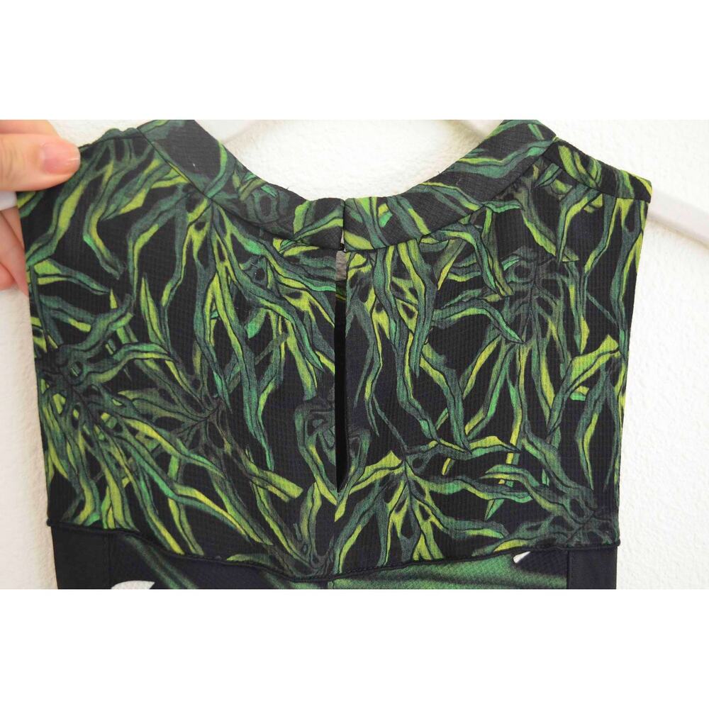 Proenza Schouler Tropical Print Mini Dress Silk Size 4 - Picture 6 of 9